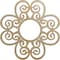 Ekena Millwork Cohen Wood Fretwork Pierced Ceiling Medallion, Hickory, 34"OD x 11 5/8"ID x 3/8"T CMWP34X34X0375COHI - alternate 1